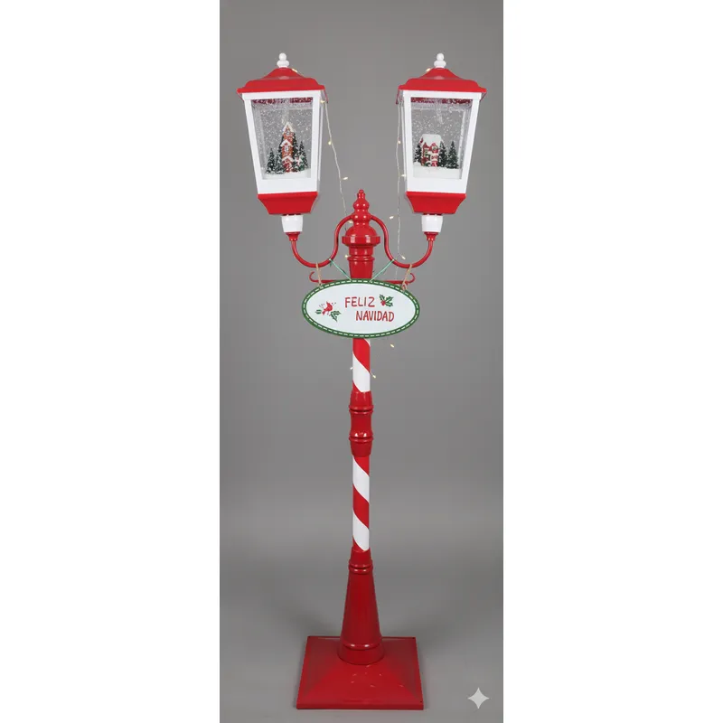 GENERICO - Faro Navideño  DOBLE 185Cm Con Música Y Luz