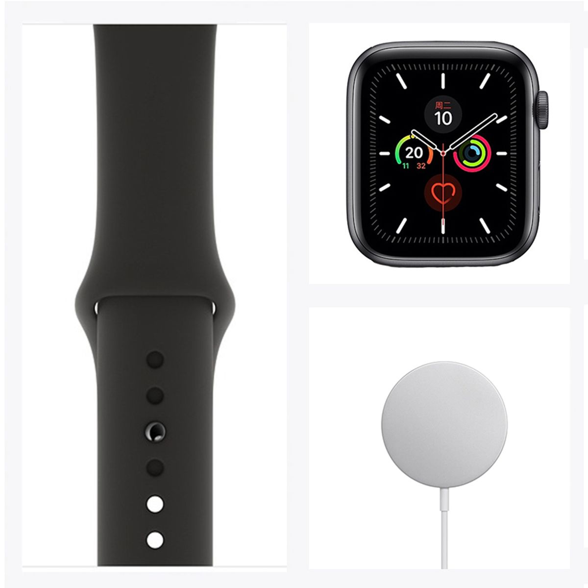 APPLE - Apple watch series 5 40mm GPS - Negro Reacondicionado