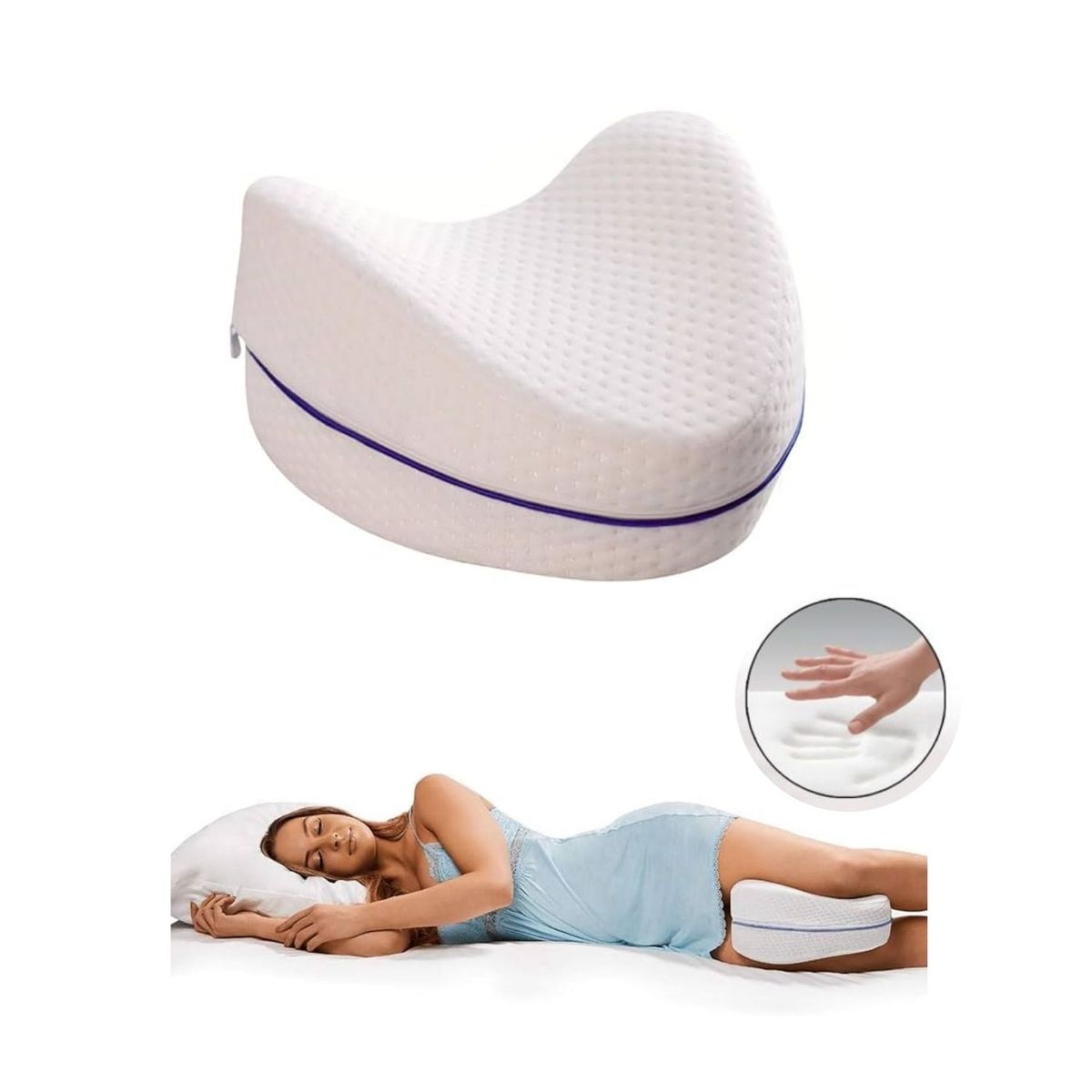 OEM - Cojin Almohada de Espuma  para Piernas y Rodillas