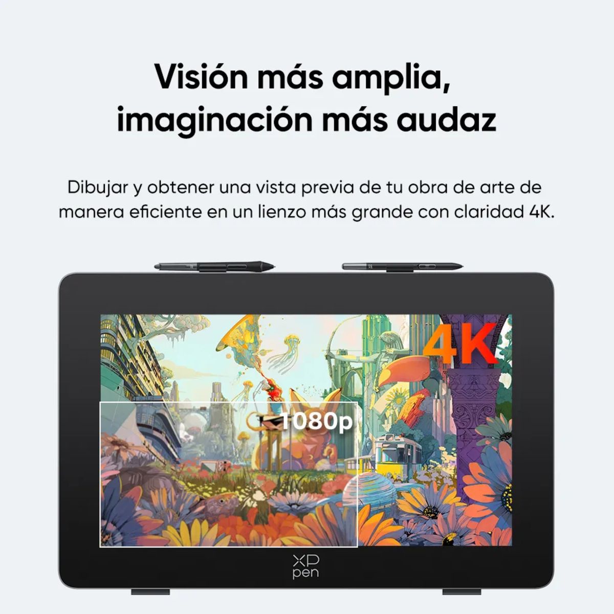 XP PEN - Pantalla Gráfica XP-Pen Artist Pro 24 (2da Gen) 4K, 23.8" UHD 4K, 16384 Niveles de Presión