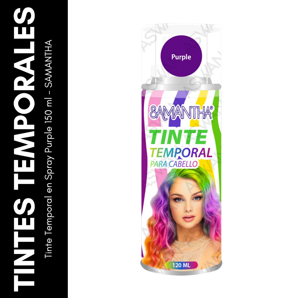 GENERICO - Tinte Temporal en Spray Purple 120 ml - SAMANTHA