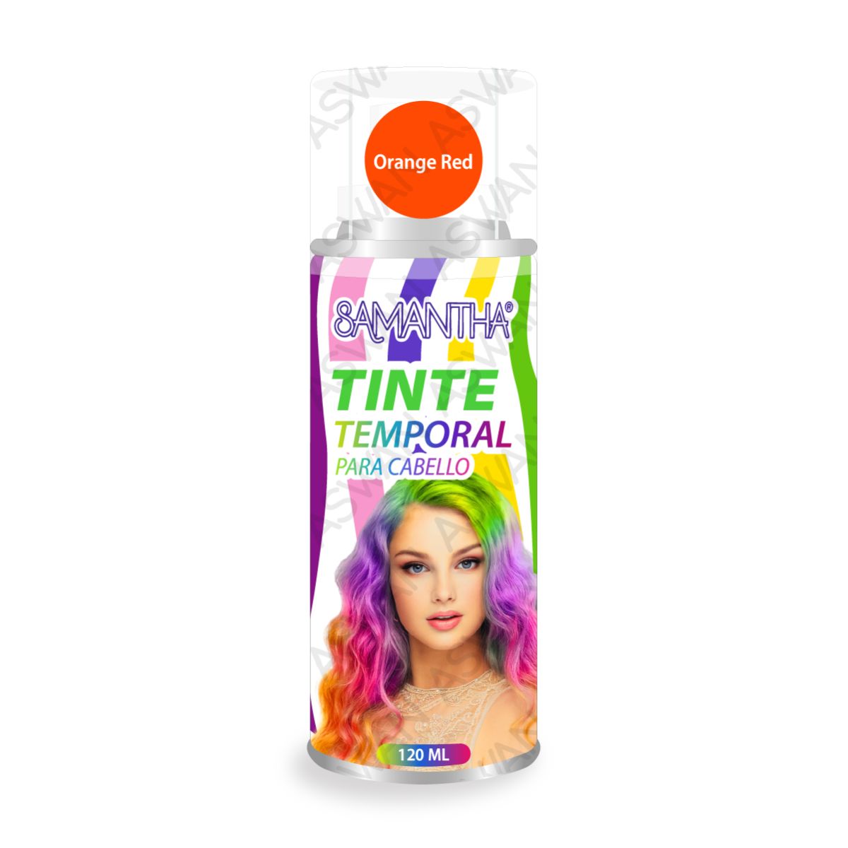 GENERICO - Tinte Temporal en Spray Orange Red 120 ml - SAMANTHA