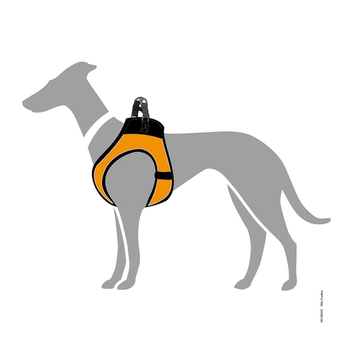 HUNTER - Hunter Arnes para Perro Hilo Comfort Naranja XXS-XS