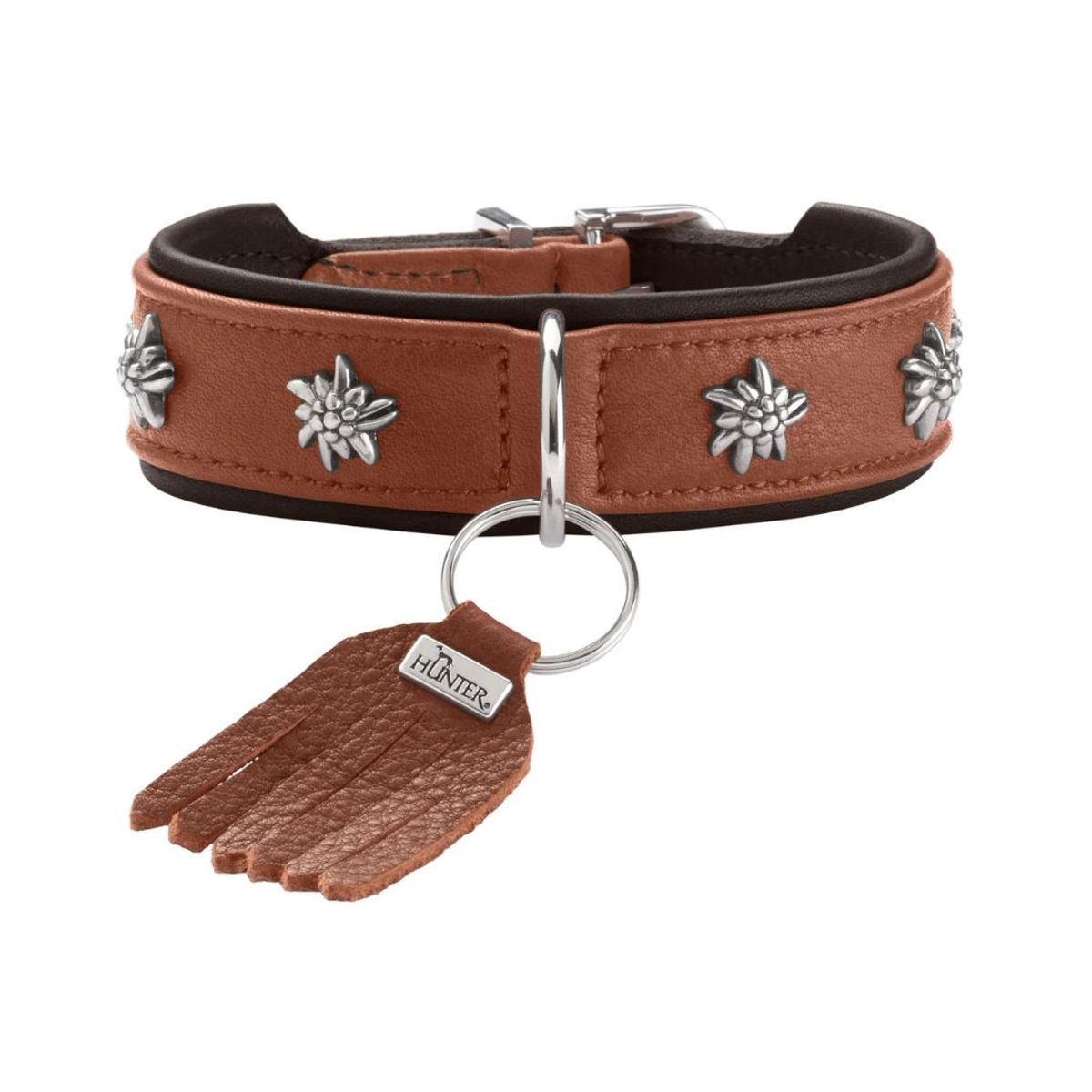 HUNTER - Hunter Collar para Perro München CoñacNegro 32 XS