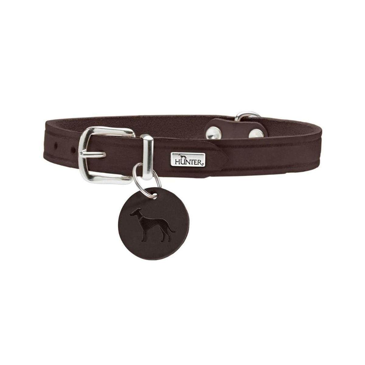 HUNTER - Hunter Collar para Perro Aalborg Marron Oscuro M