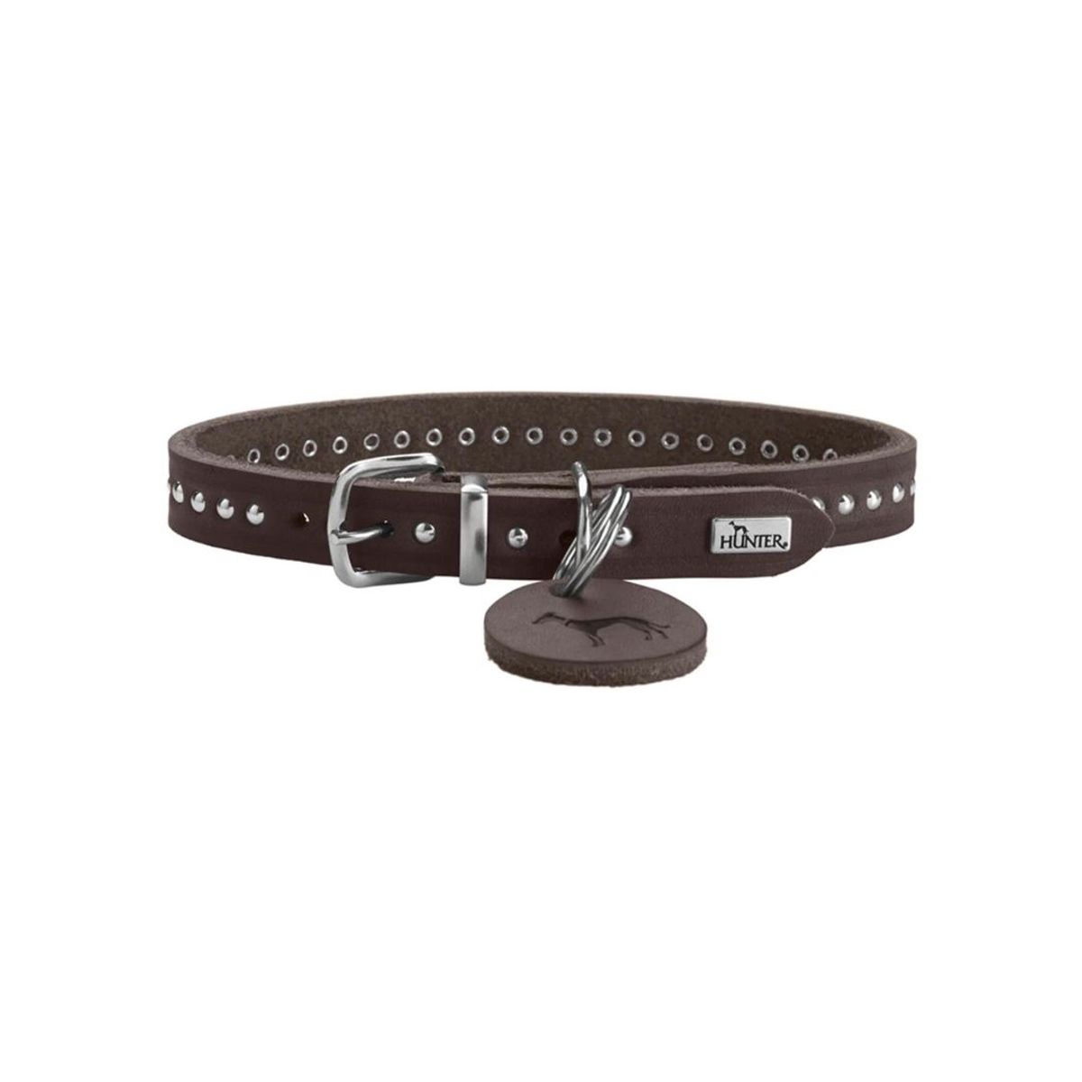 HUNTER - Hunter Collar para Perro Aalborg Style XS-S Marron Oscuro