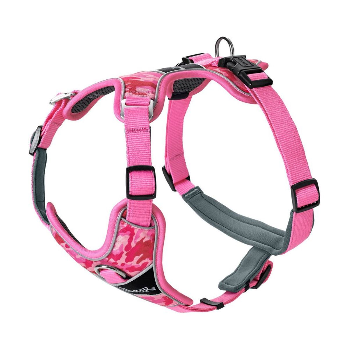 HUNTER - Hunter Arnés para Perro Divo Camouflage Rosa Claro L