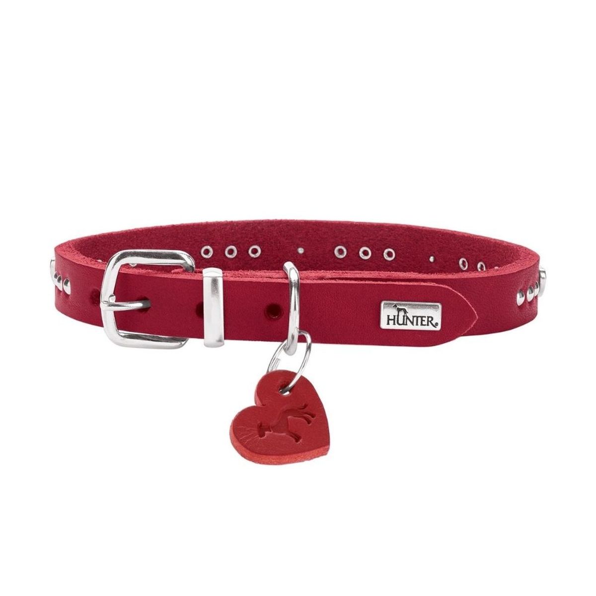 HUNTER - Hunter Collar para Perro Aalborg Hearts Rojo XS-S