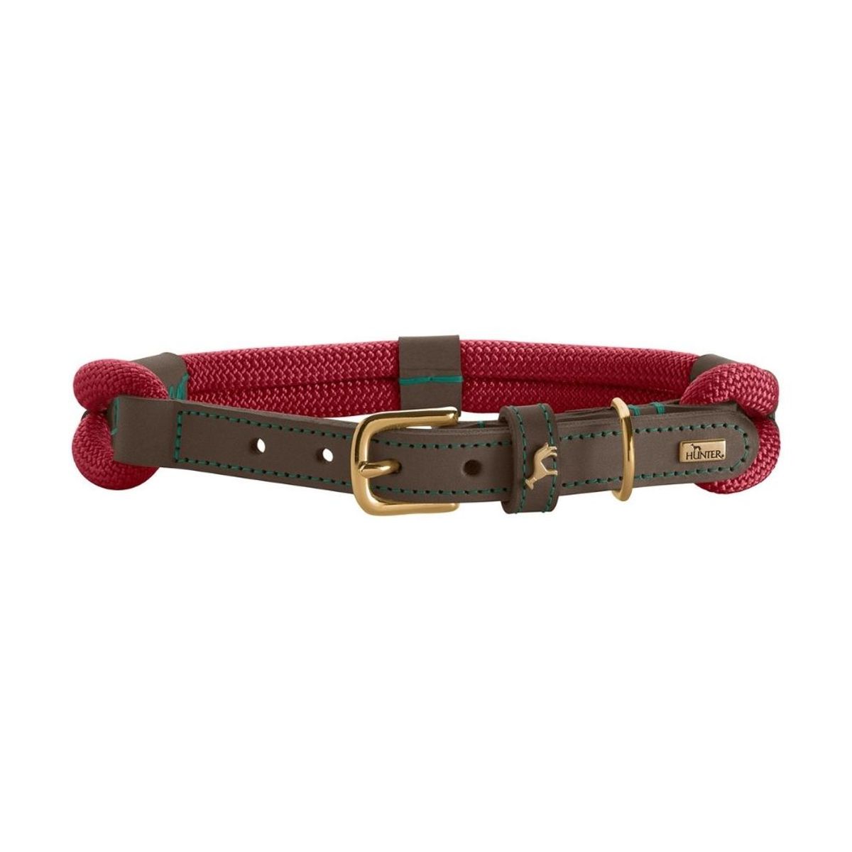 HUNTER - Hunter Collar para Perro Malia Rojo VinoMarrón Oscuro S-M