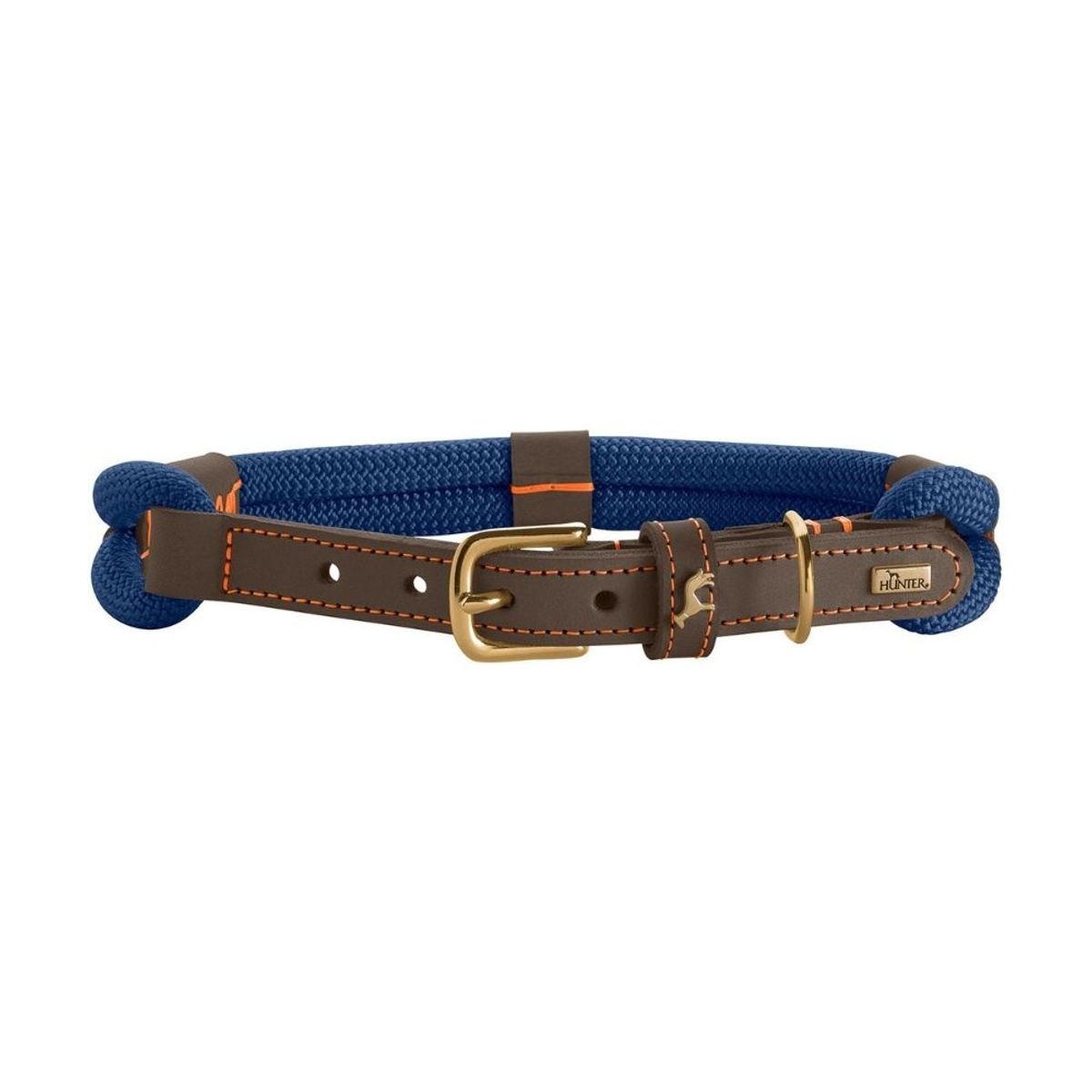 HUNTER - Hunter Collar para Perro Malia Azul OscuroMarrón Oscuro L