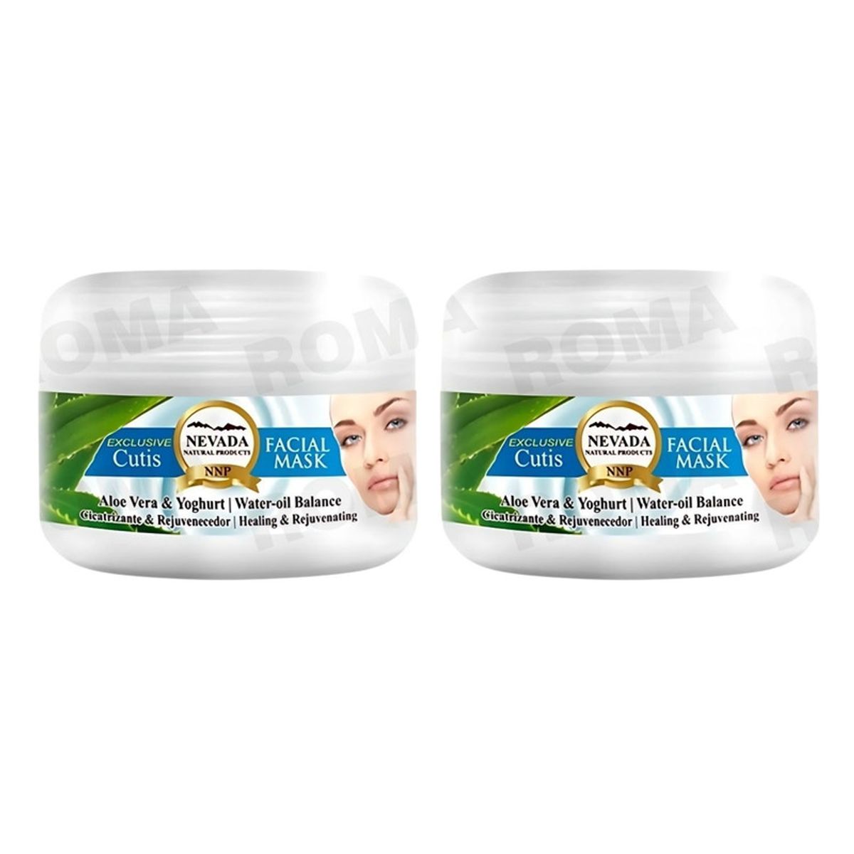 NEVADA NATURAL PRODUCTS - PACK 2 MASCARILLA FACIAL DE YOGURT Y ALOE VERA 100G NEVADA