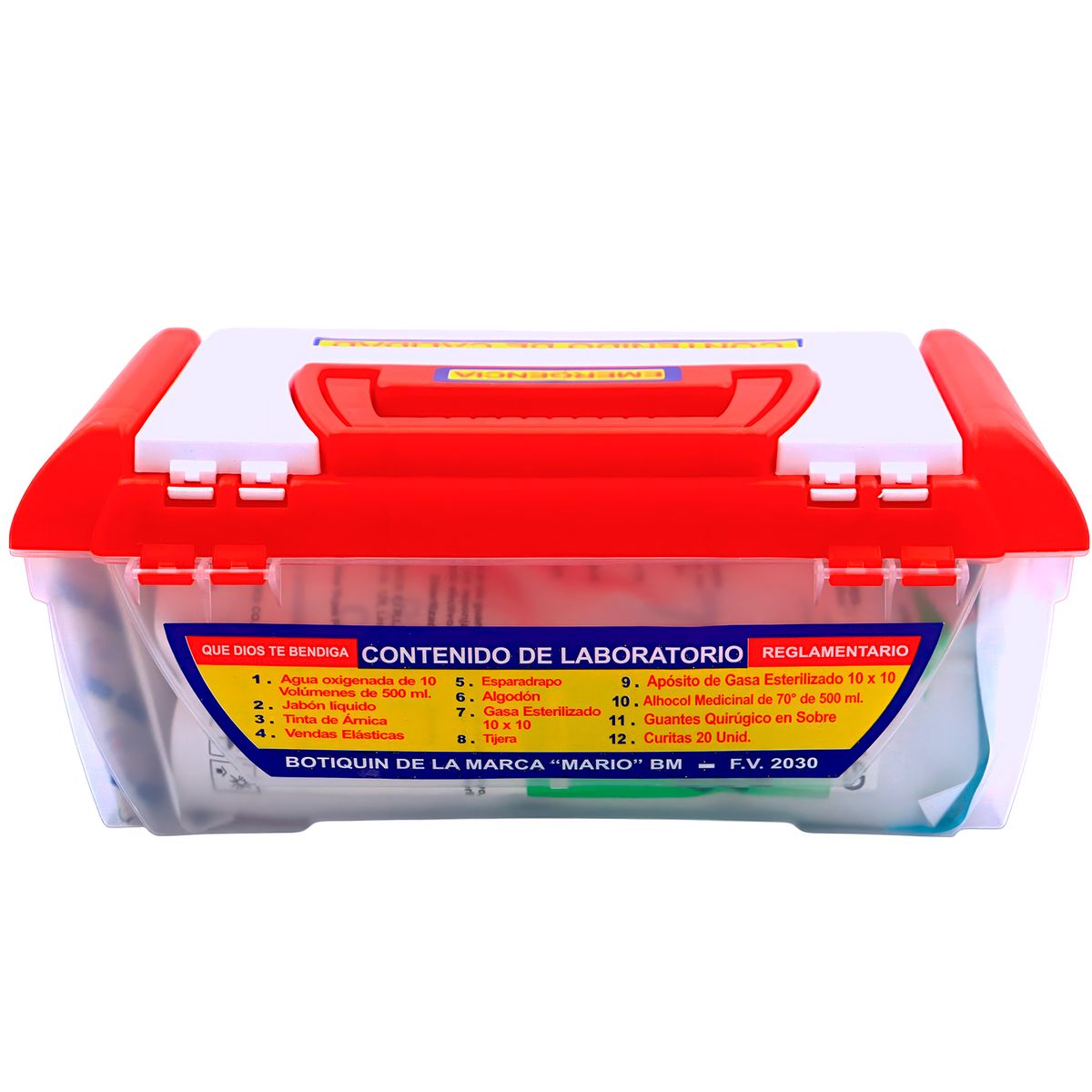 GENERICO - Botiquín de Emergencia Master 12 de Primeros Auxilios