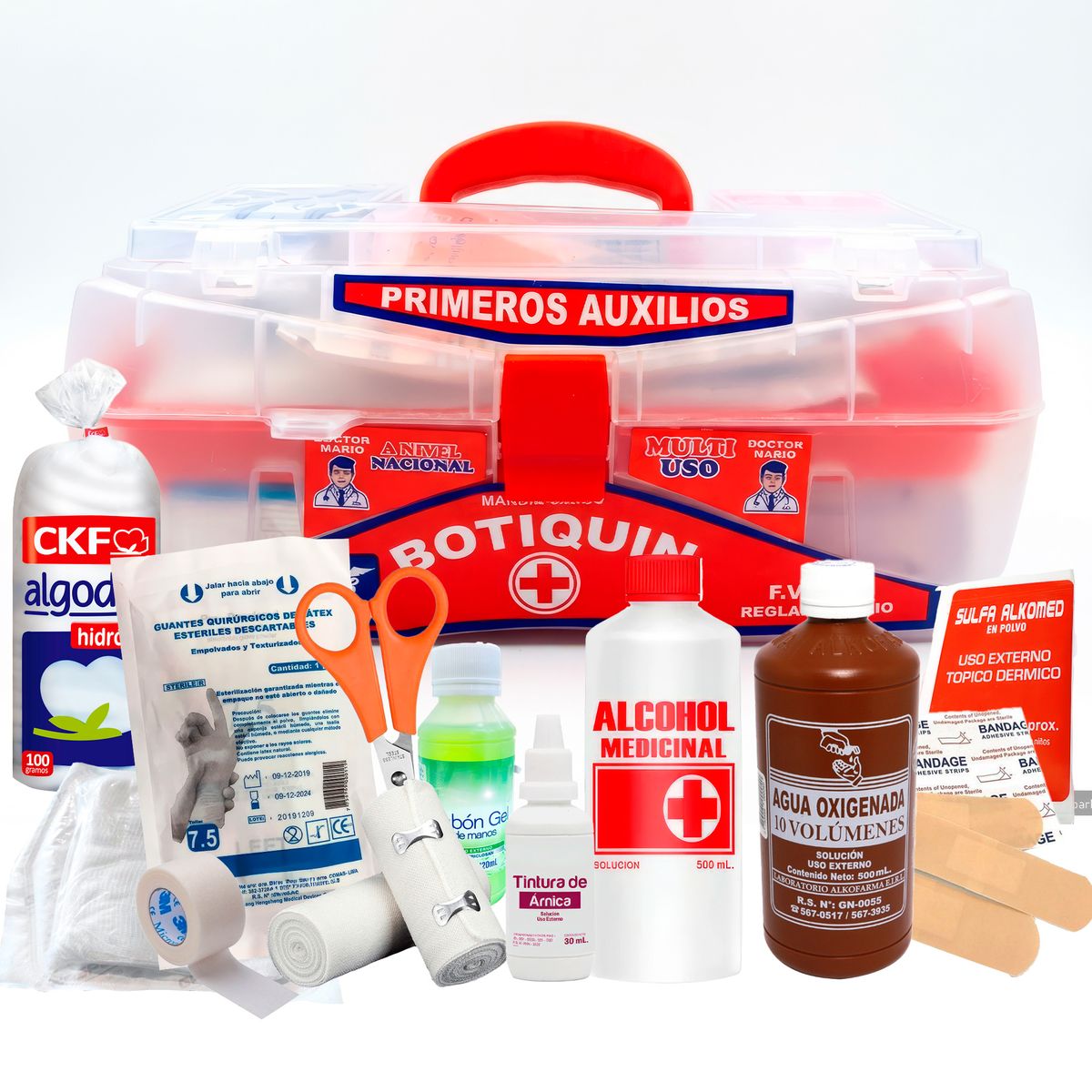 GENERICO - Botiquín de Emergencia Master 14 de Primeros Auxilios