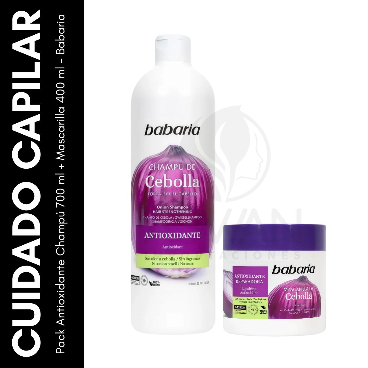 GENERICO - Pack Antioxidante Champú 700ml + Mascarilla 400ml - Babaria