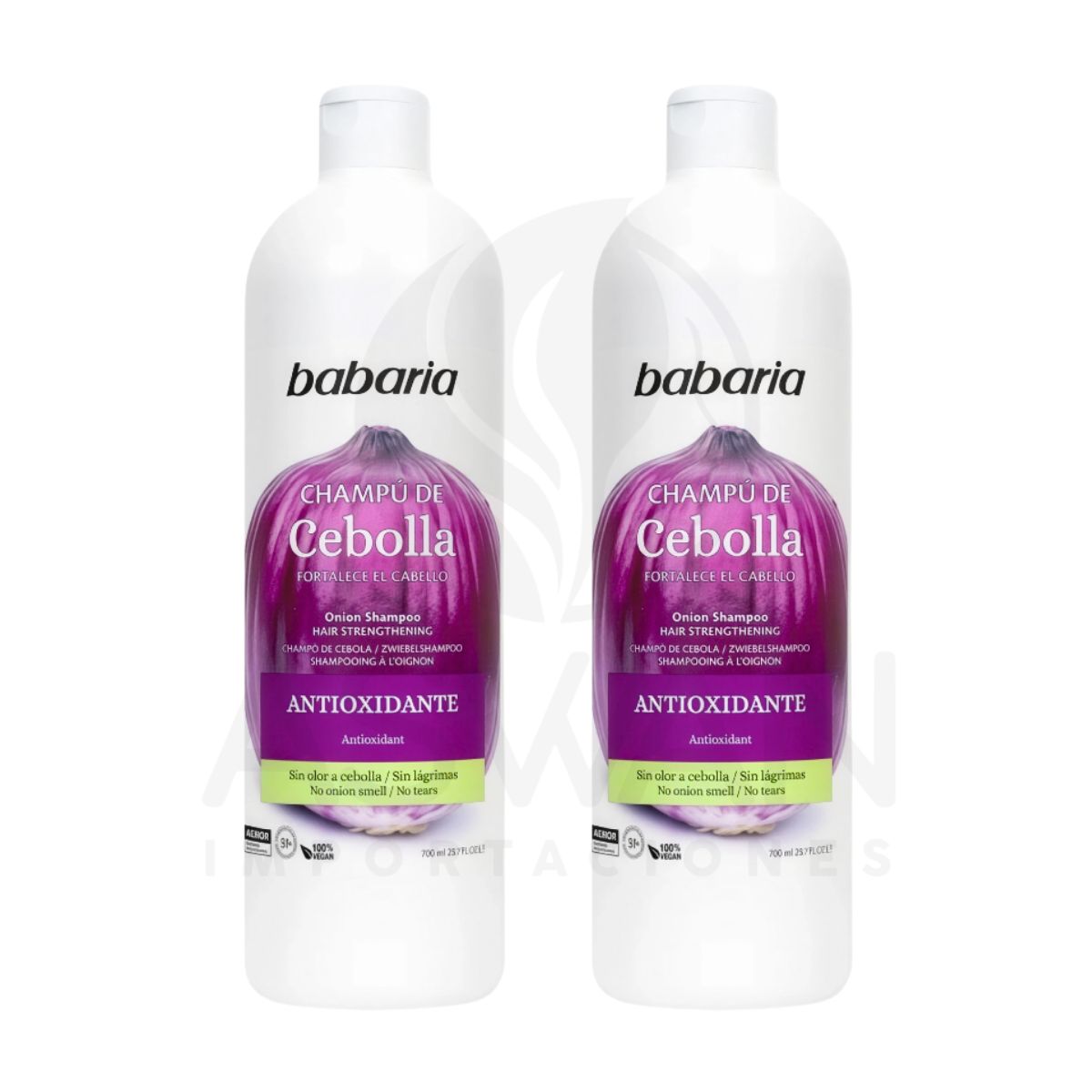 GENERICO - Pack x2 Champú de Cebolla Antioxidante 700 ml - Babaria