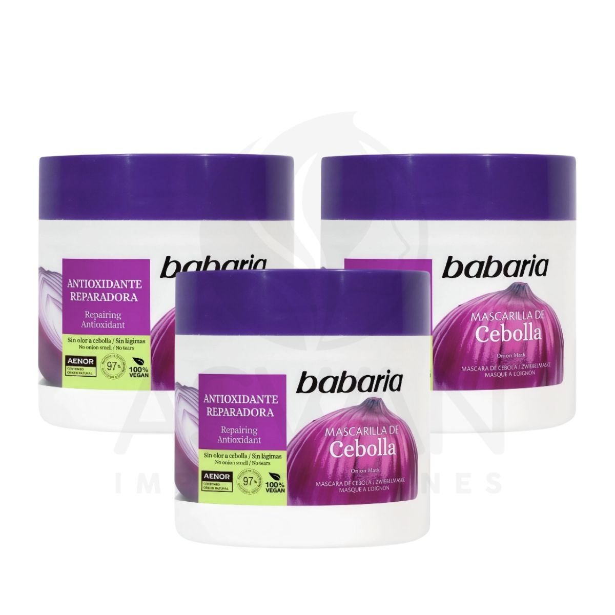 GENERICO - Pack x3 Mascarilla de Cebolla Antioxidante 400 ml - Babaria