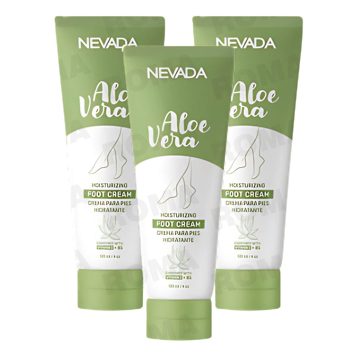 NEVADA NATURAL PRODUCTS - PACK 3 CREMA DE ALOE VERA PARA PIES 120ML NEVADA