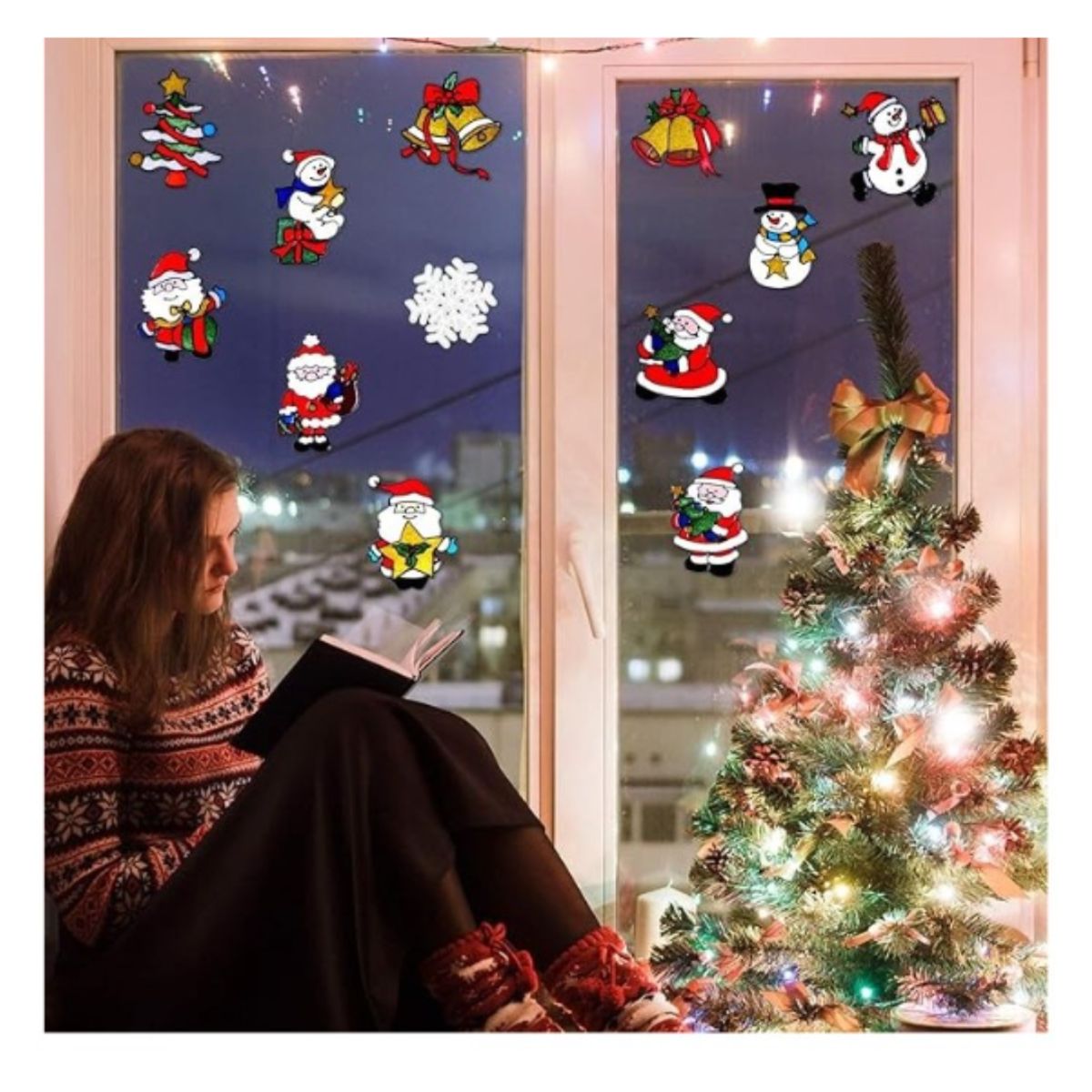 GENERICO - PEGATINA NAVIDEÑA - DECORACIÓN