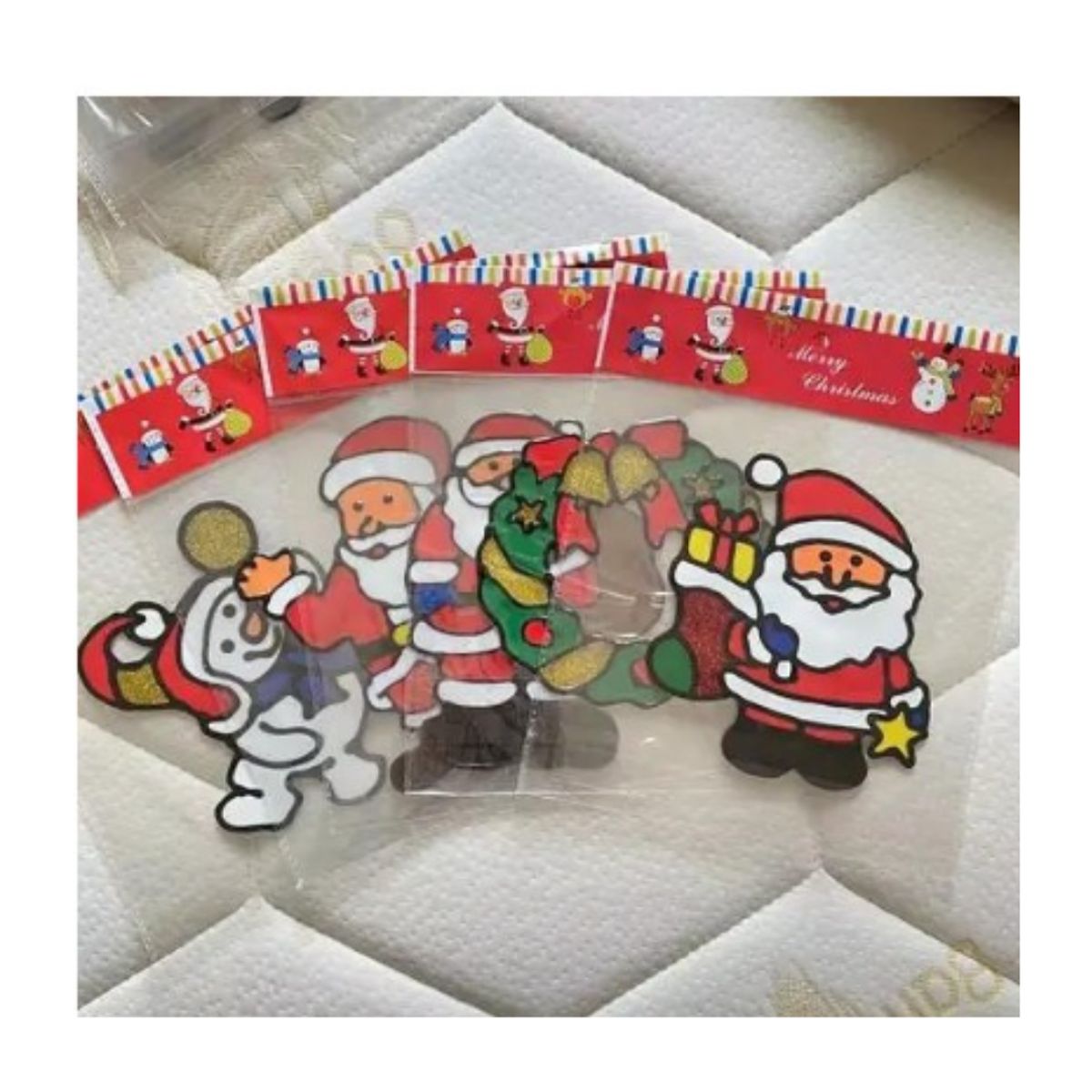 GENERICO - PACK DE 3 PEGATINAS NAVIDEÑAS - DECORACIÓN