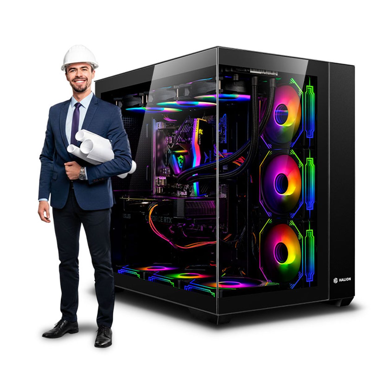 INTEL - CPU INTEL Core I9 14900K 32GB DDR5 1TB RTX5070TI 16GB COMPUTADORA