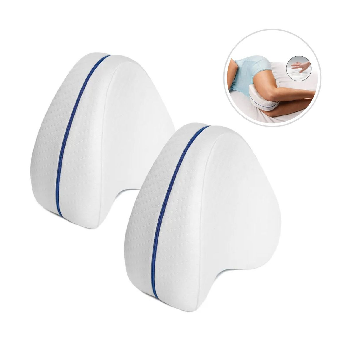 OEM - Almohada Viscoelástica Para Piernas Y Rodillas Pack X 2