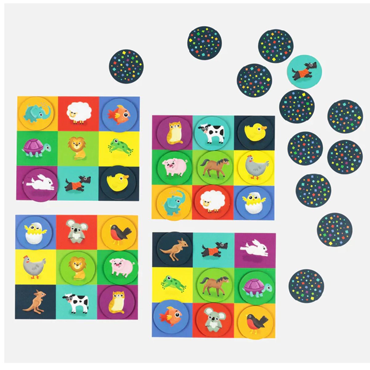 GENERICO - Juego de Memoria + Bingo - Animals