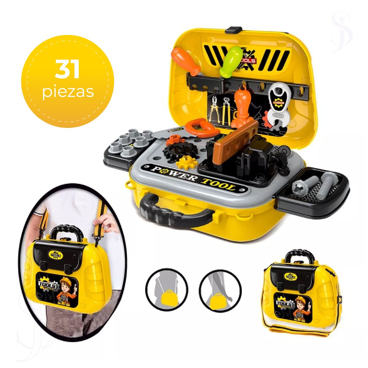 GENERICO - Set Juego de herramientas construcción - 31 pcs