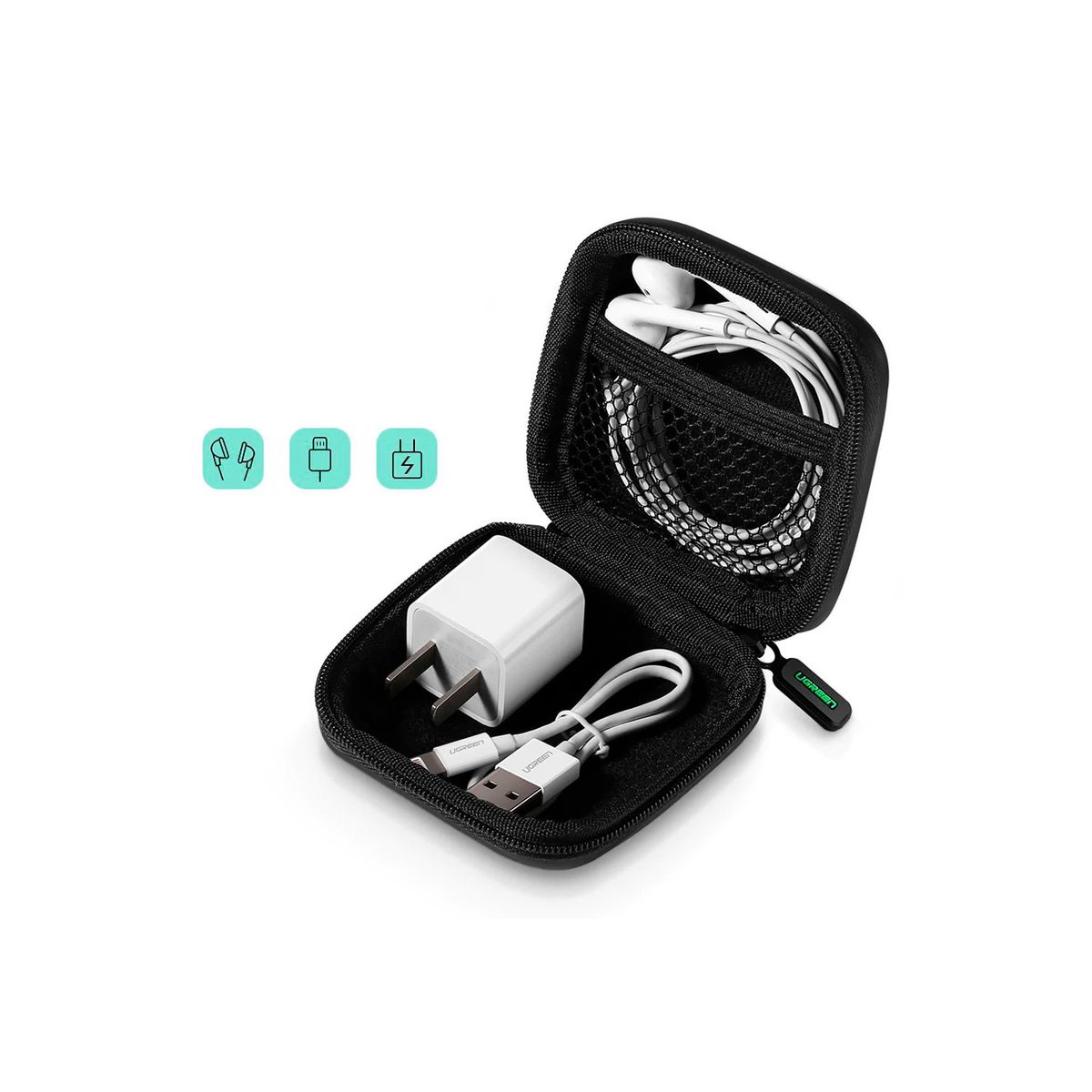 UGREEN - Estuche Rigido Para Auriculares Ugreen Negro 40816