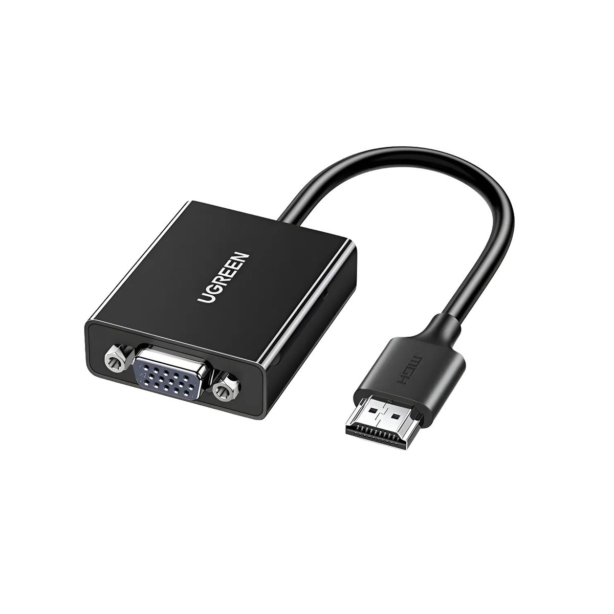 UGREEN - Adaptador Ugreen HDMI a VGA FHD Negro CM611-90813