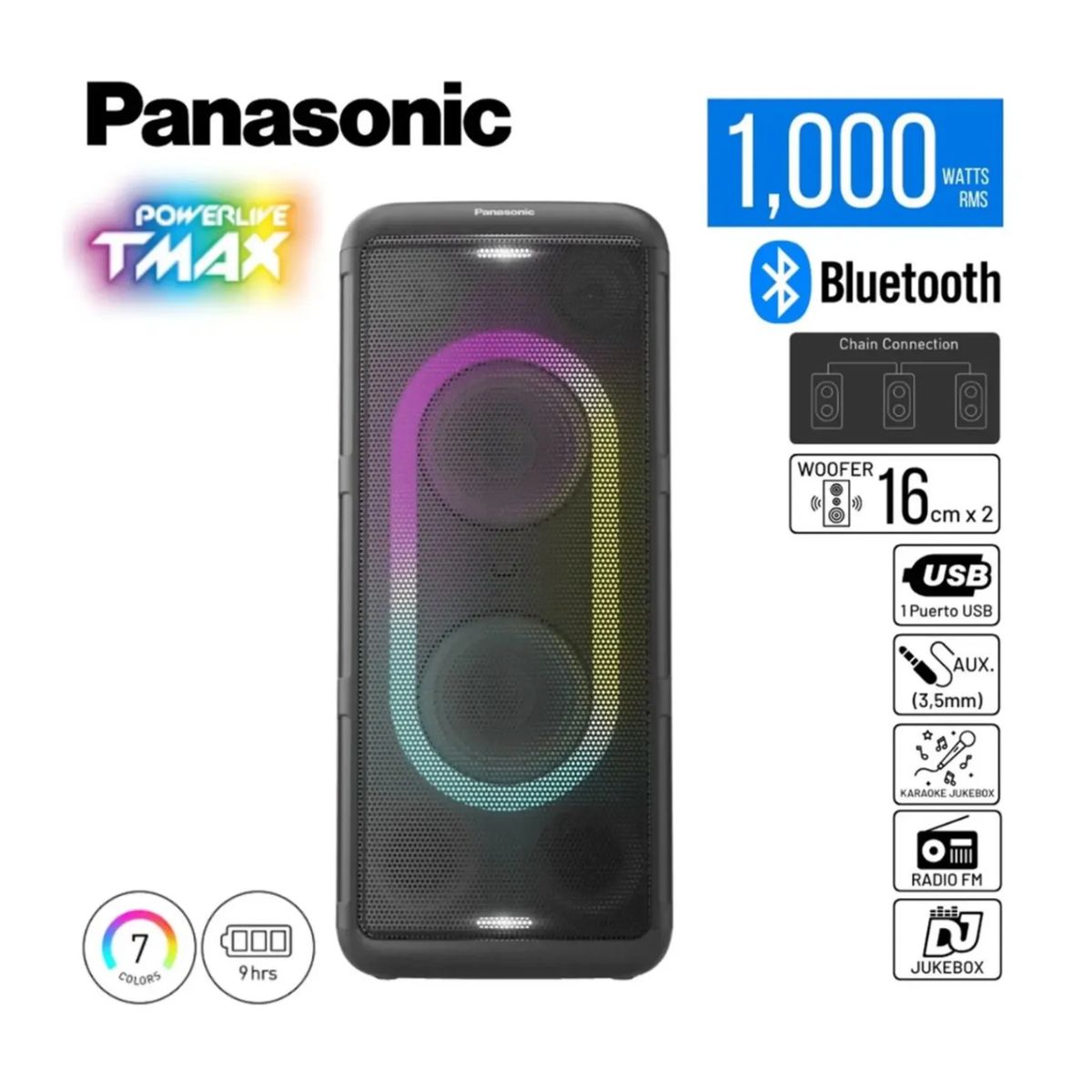 PANASONIC - EQUIPO DE SONIDO PANASONIC SC-TMAX45 Negro