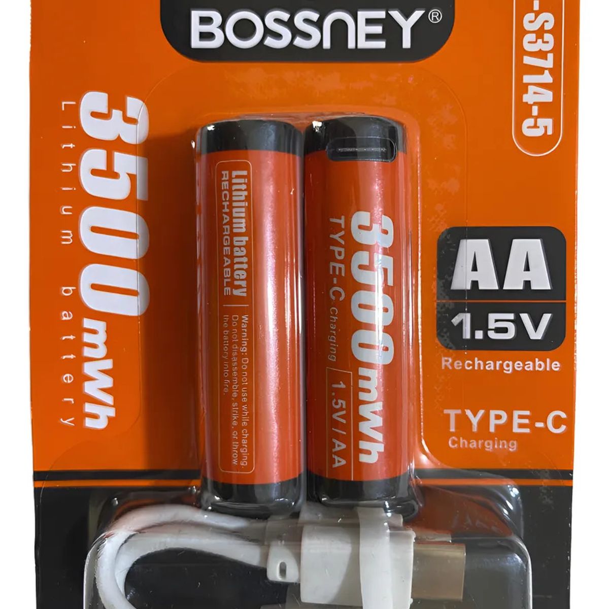 OEM - Pila AA Usb Recargable Litio Tipo C x 02 Unidades