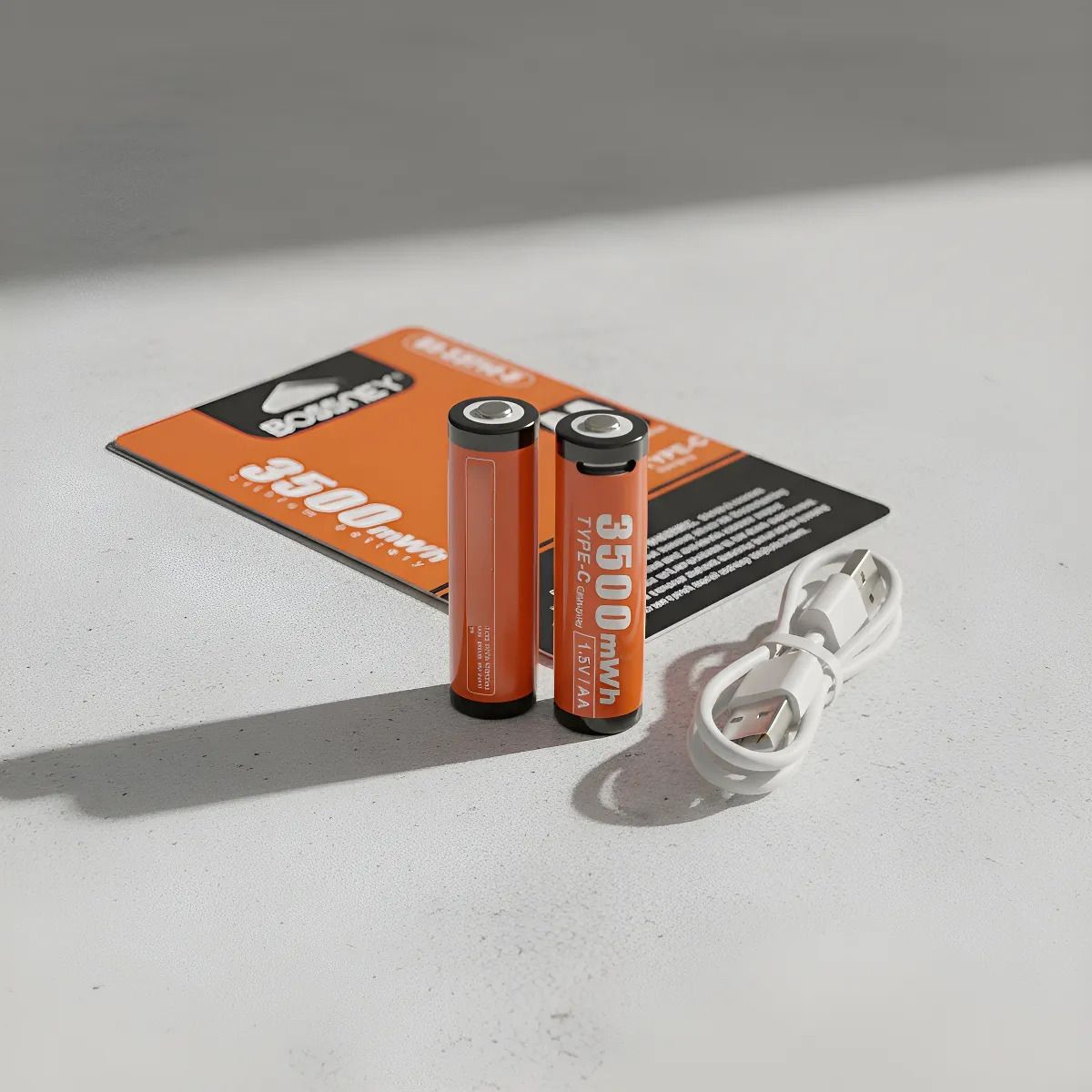 OEM - Pila AA Usb Recargable Litio Tipo C x 02 Unidades