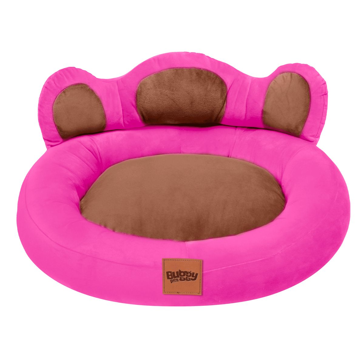 PRETTYPETS - CAMA PARA MASCOTA HUELLITA HIPOALERGENICA  FUCSIA TALLA XS