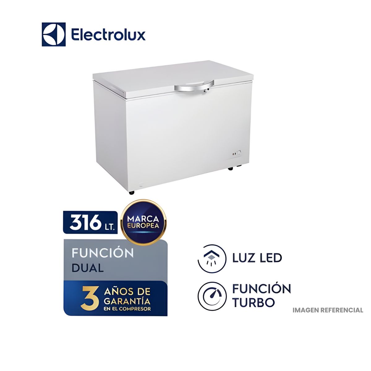 ELECTROLUX - Congelador Electrolux 316 Litros EFCC32C2HQW