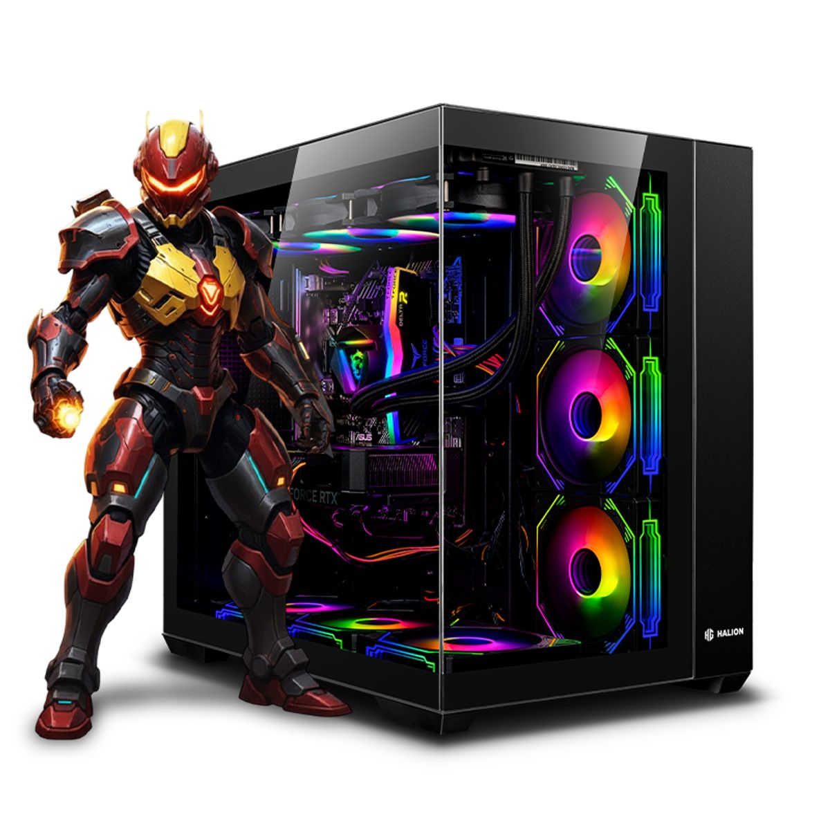 RYZEN - CPU Gamer AMD RYZEN 9 9950X3D 32GB DDR5 2TB RTX5090 32GB ULTRA MIPCLISTA COMPUTADORA