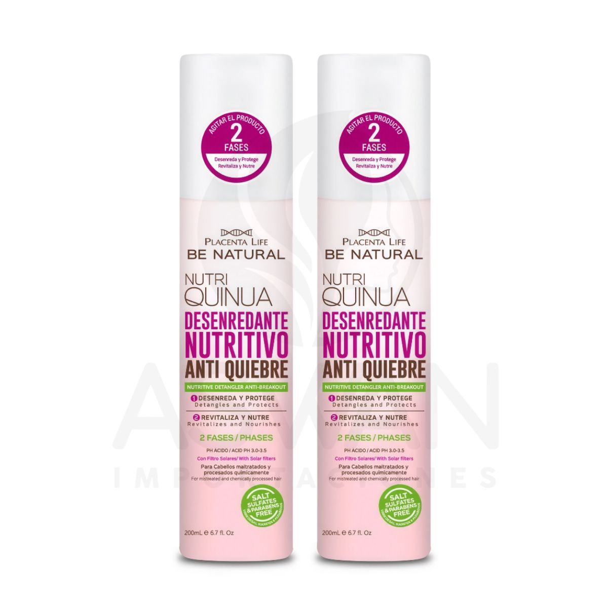 GENERICO - Pack x2 Desenredante Anti Quiebre 200ml - BE NATURAL