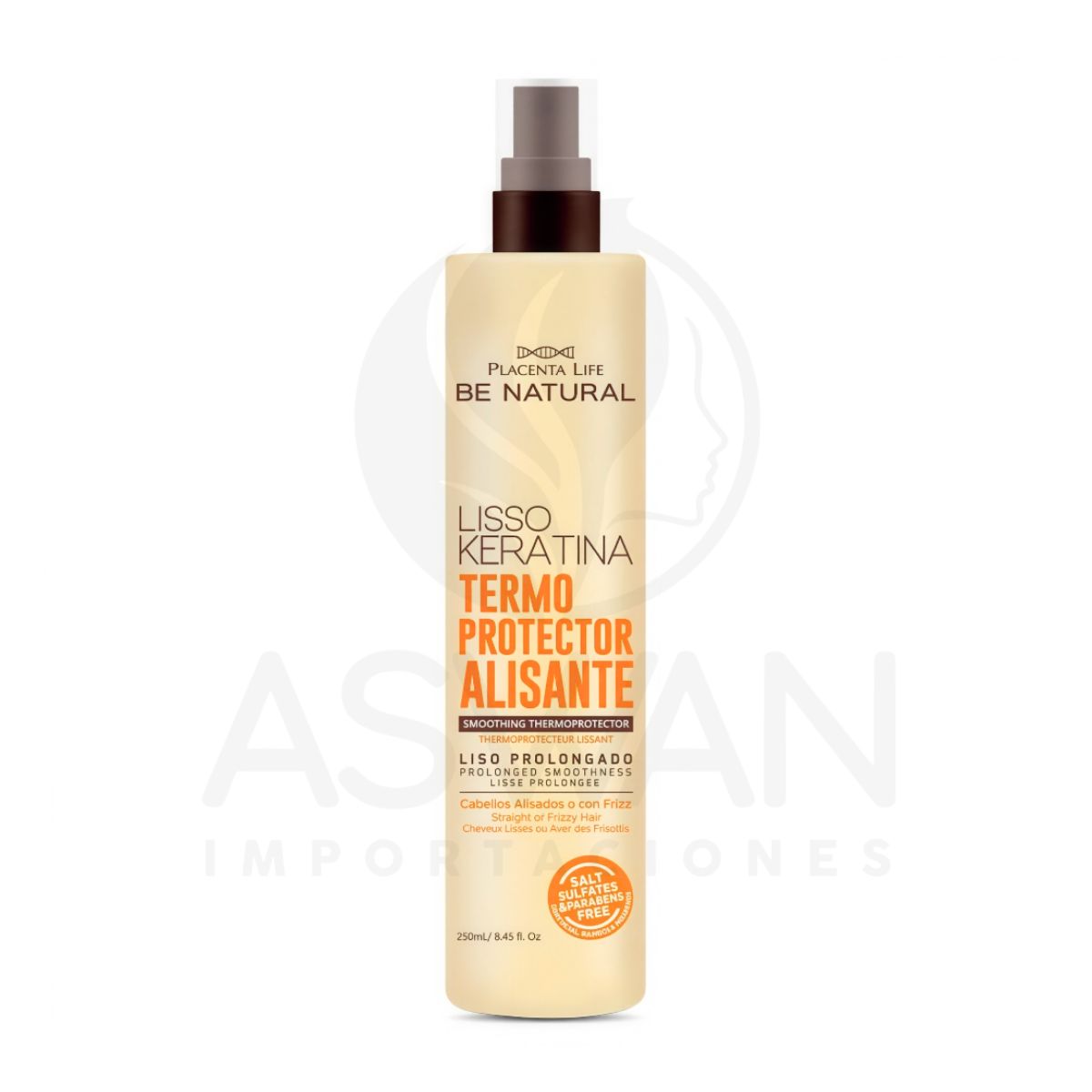 GENERICO - Termoprotector Alisante Lisso Keratina 250ml - BE NATURAL