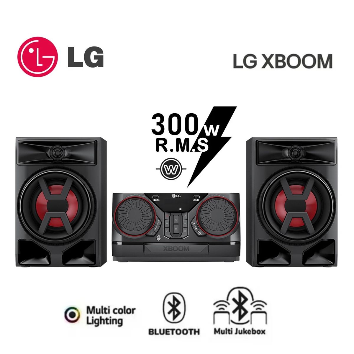 LG - Minicomponente LG XBOOM CK43N Multi Bluetooth 300W