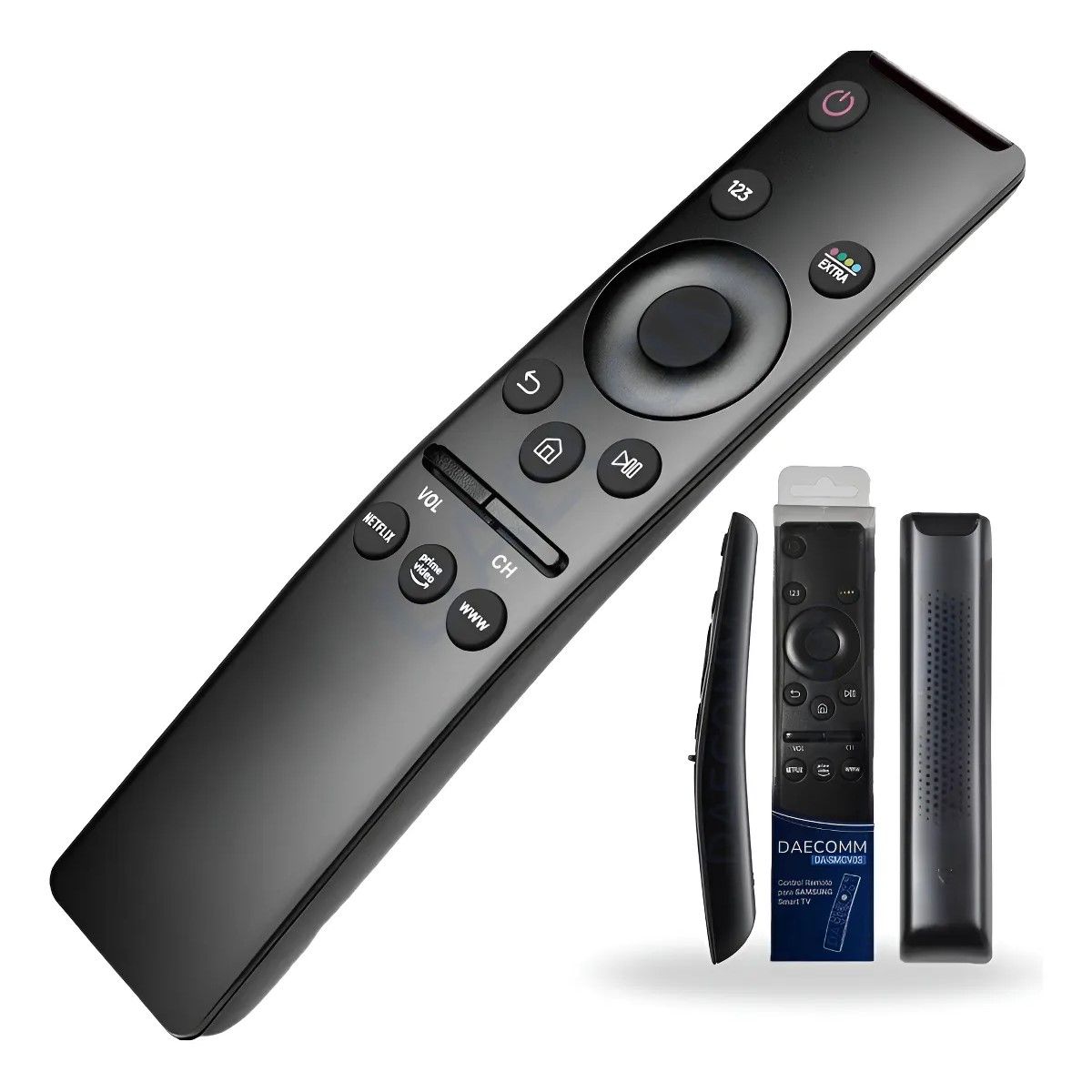 GENERICO - Control Remoto Para Cualquier Pantalla Samsung Smart Tv Daecomm DA-SMCV3 Color Negro Sin Accesorios