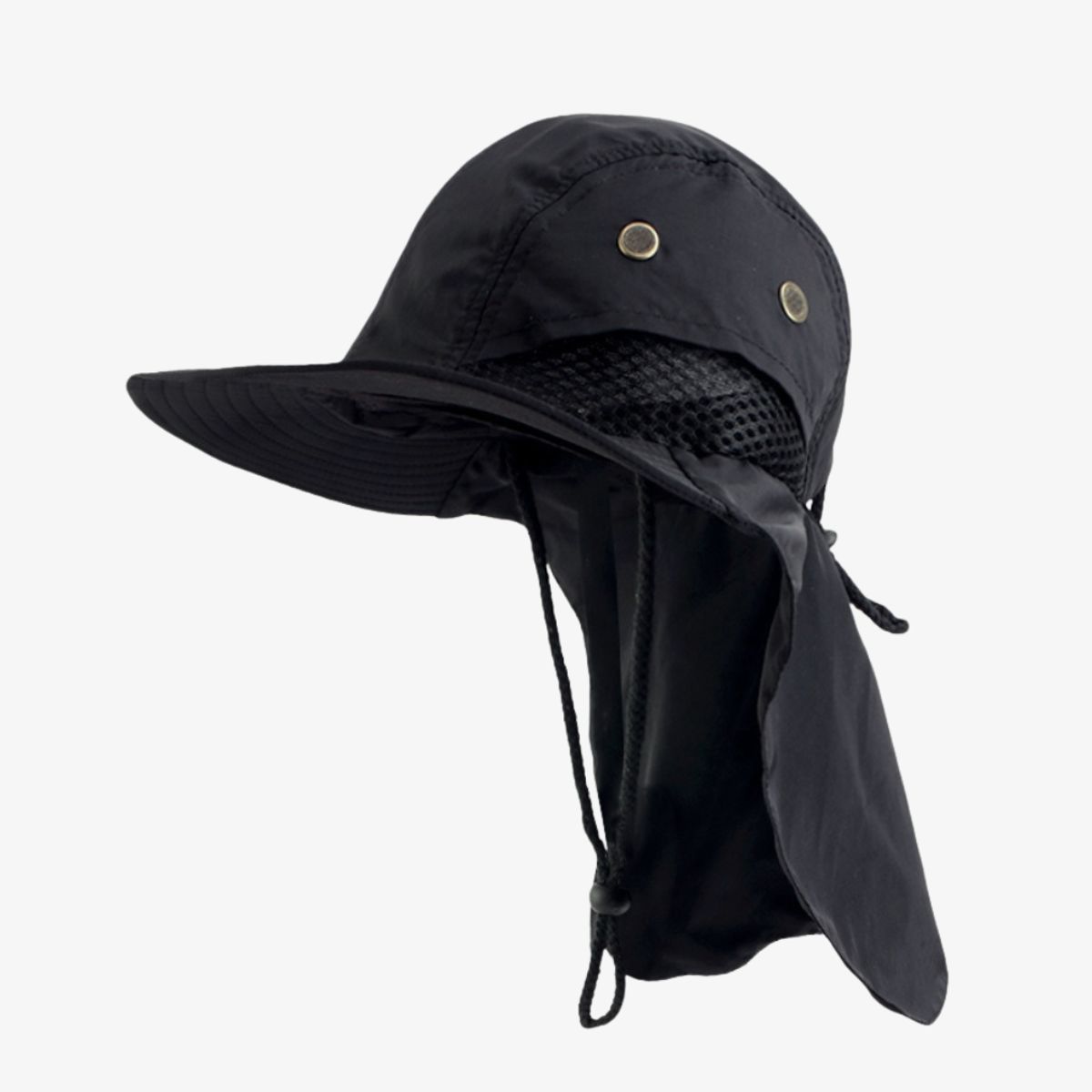 KAST PE - Sombrero Gorro Cubrenuca Impermeable Clasico Negro