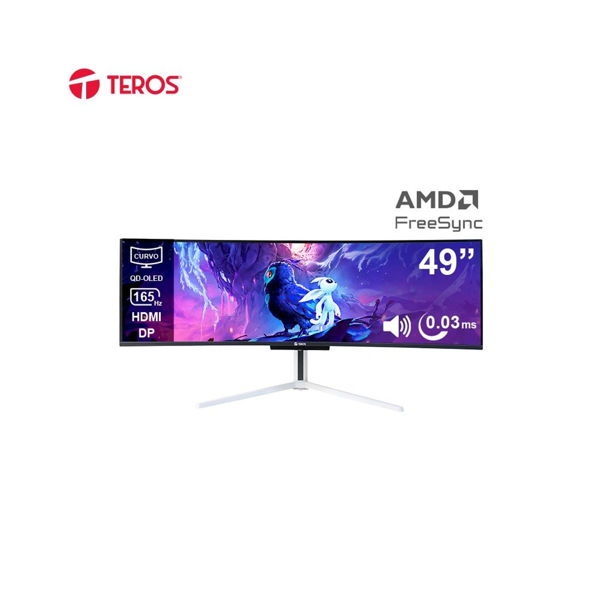 TEROS - MONITOR 5K TEROS 4920G 1MS 144HZ QD OLED PARLANTES 49 PIP PBP
