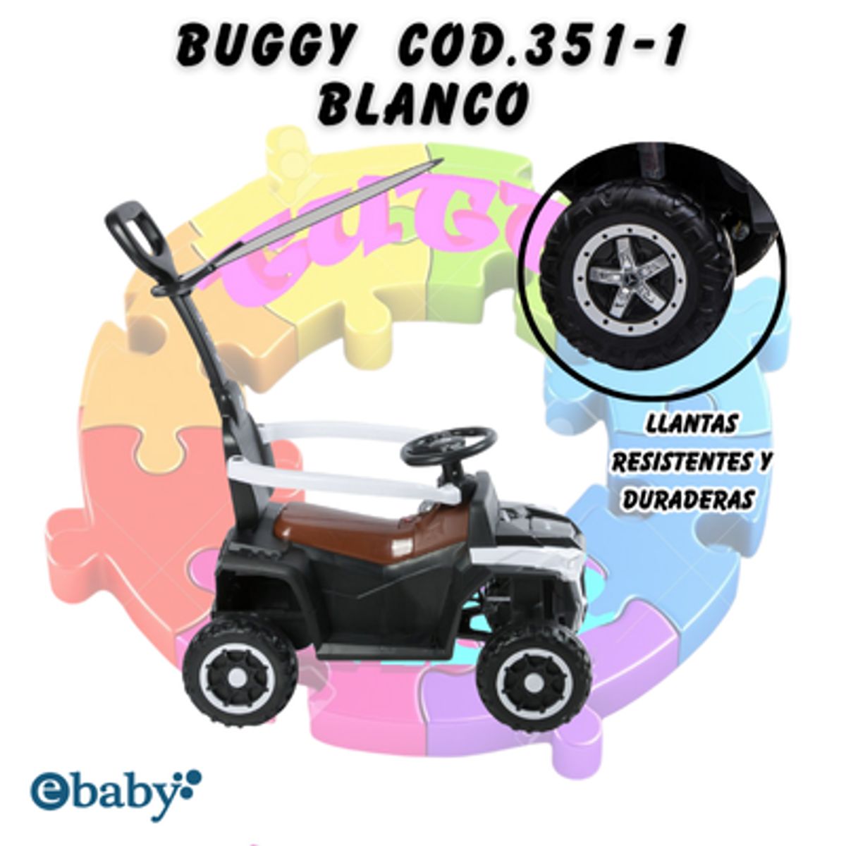 EBABY - BUGGY- COD351-1 BLANCO