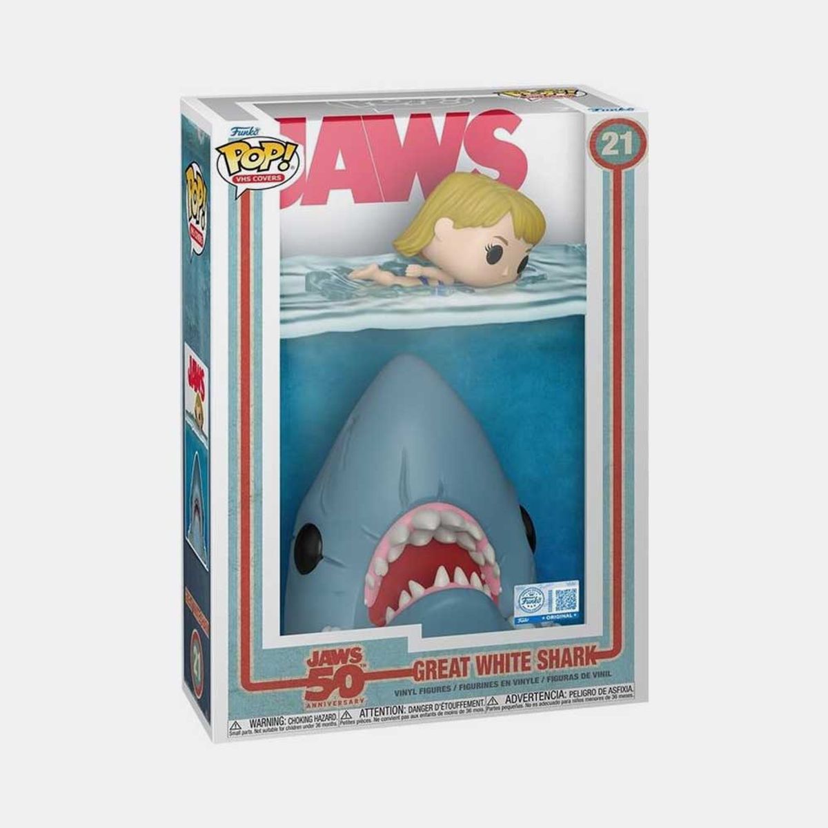 FUNKO - FUNKO POP VHS COVERS JAWS 50TH ANNIVERSARY - GREAT WHITE SHARK  SPECIAL EDITION