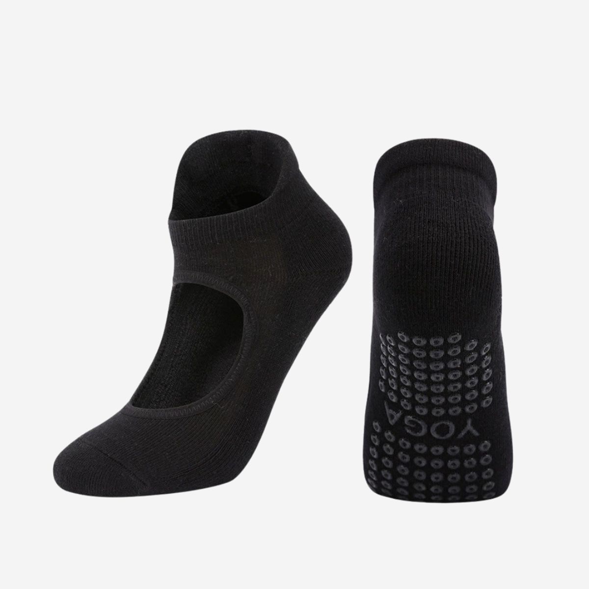 KAST PE - Medias Antideslizantes Grace Negro de Yoga - Pilates - Gym