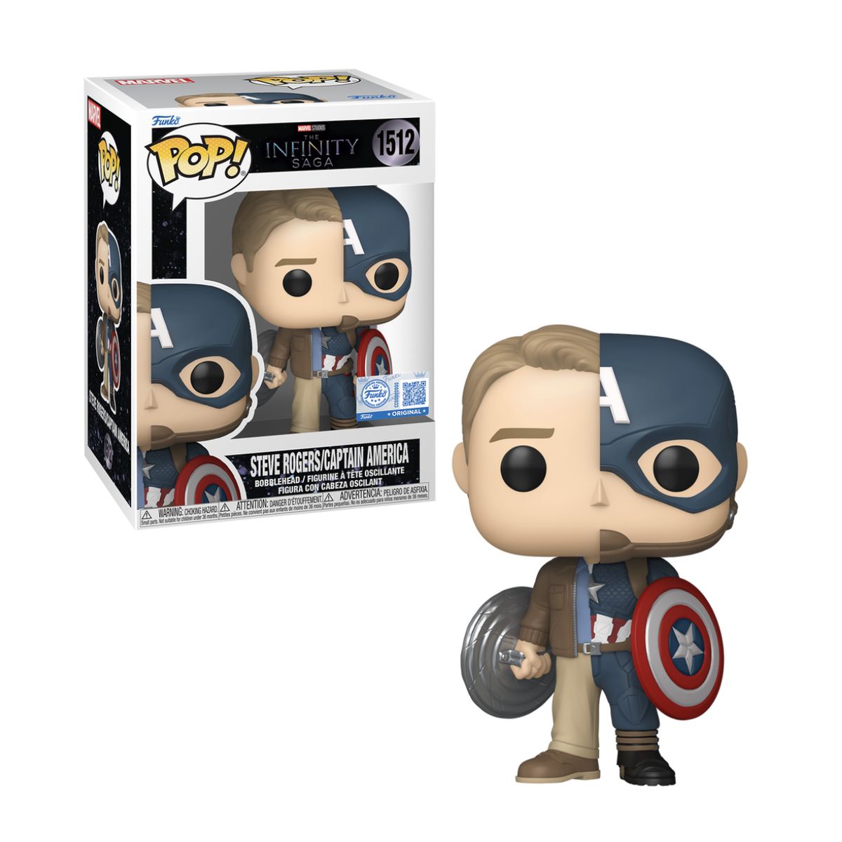 FUNKO - Steve Rogers  Capitan America Funko Pop 1512 Exclusivo