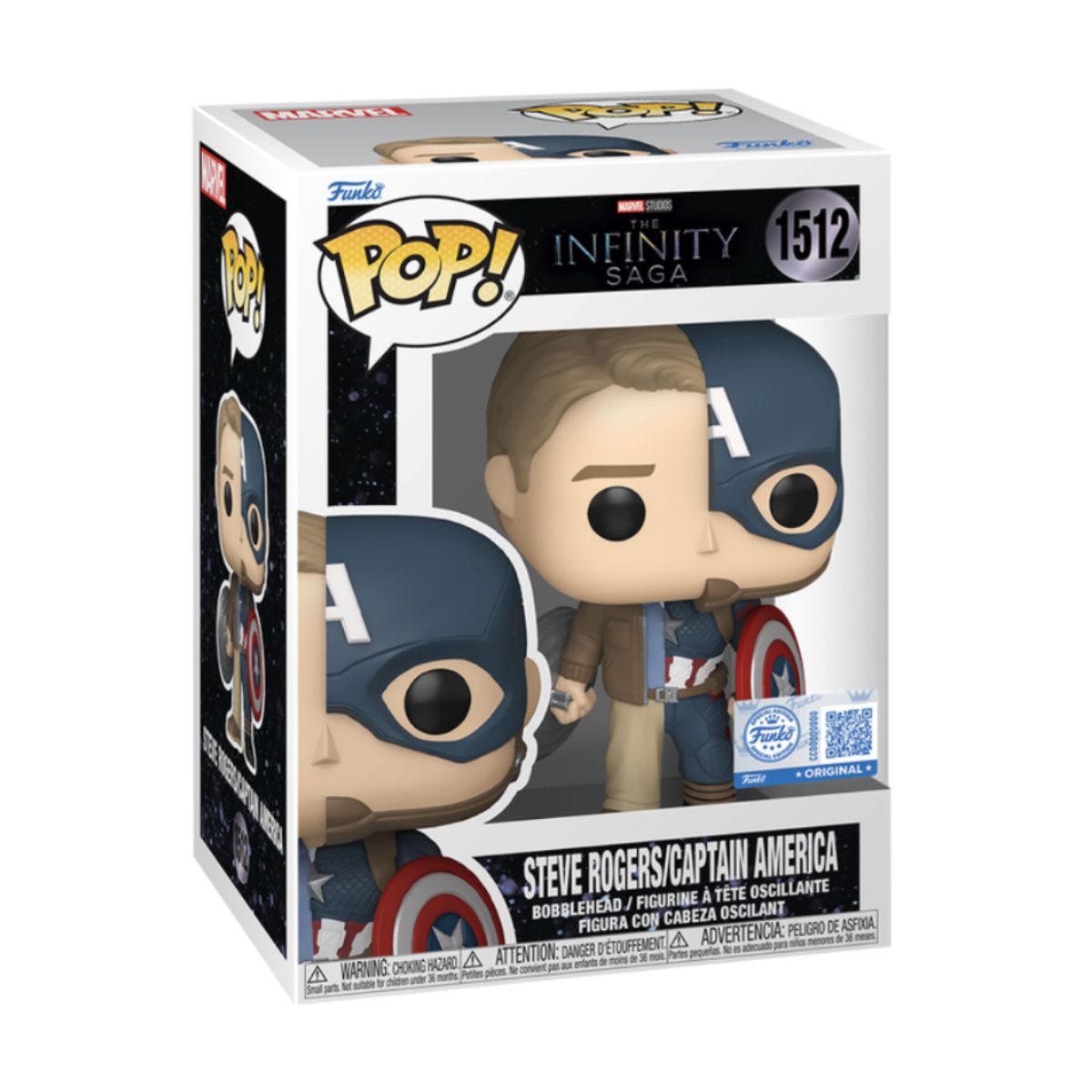 FUNKO - Steve Rogers  Capitan America Funko Pop 1512 Exclusivo