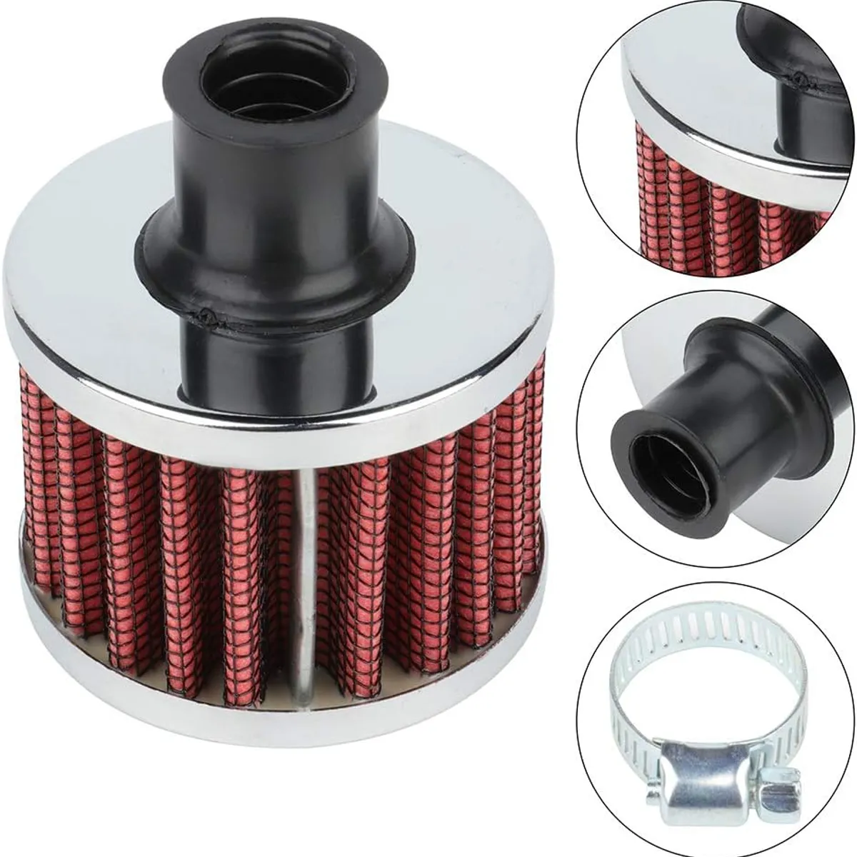 JET - Filtro Conico de Aire Alto Flujo Universal Mini Cilíndrico