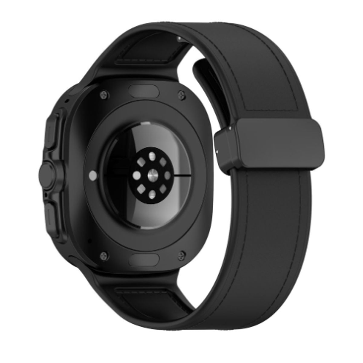 GENERICO - Correa Cuero para Samsung watch 7ultra 47mm - NEGRO