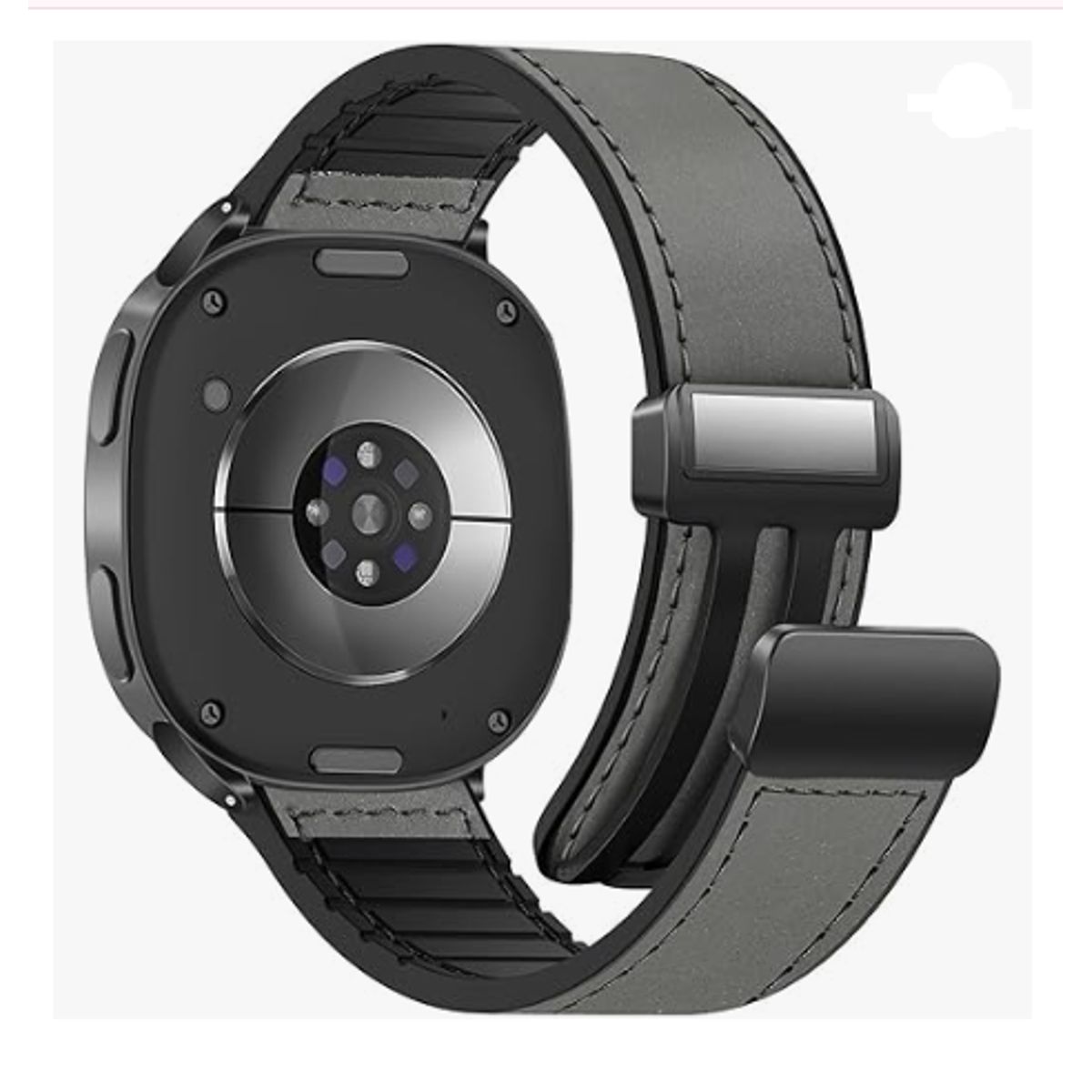 GENERICO - Correa Cuero para Samsung watch 7ultra 47mm - GRIS