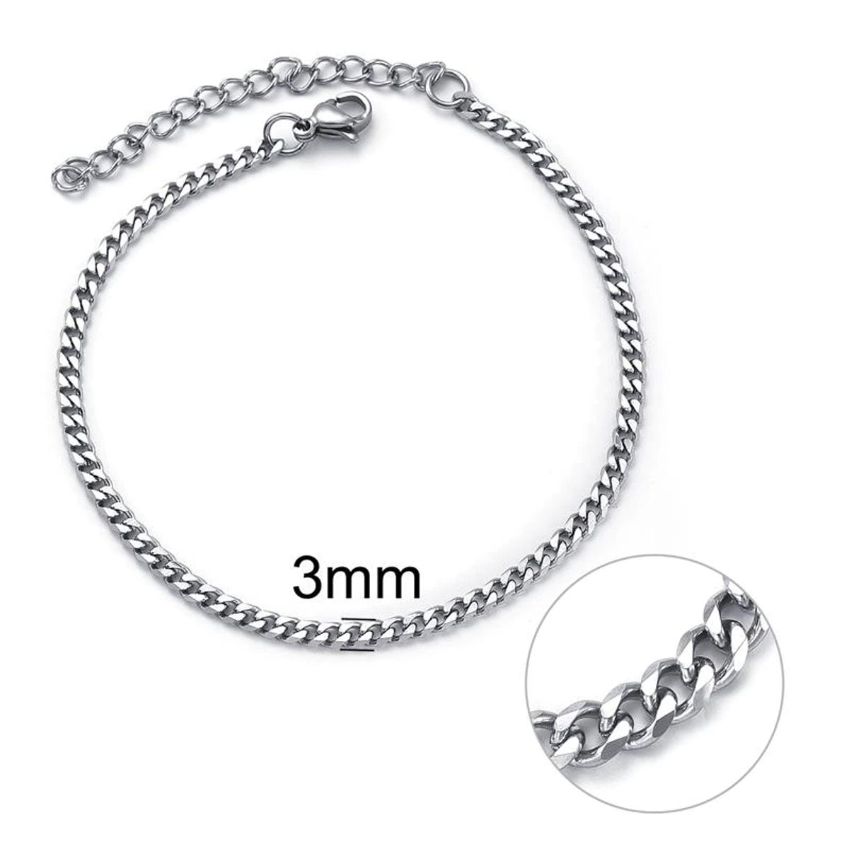 GENERICO - Pulsera joyería acero inoxidable